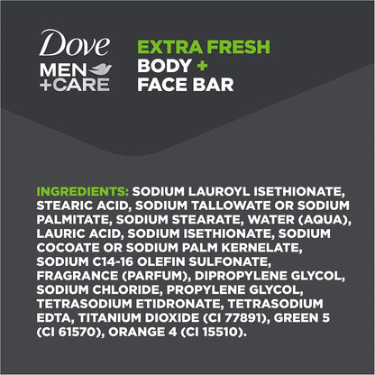 DOVE MEN + CARE 3 in Cleanser for Body, Face, and Shaving 1 Bar 3.75 Oz