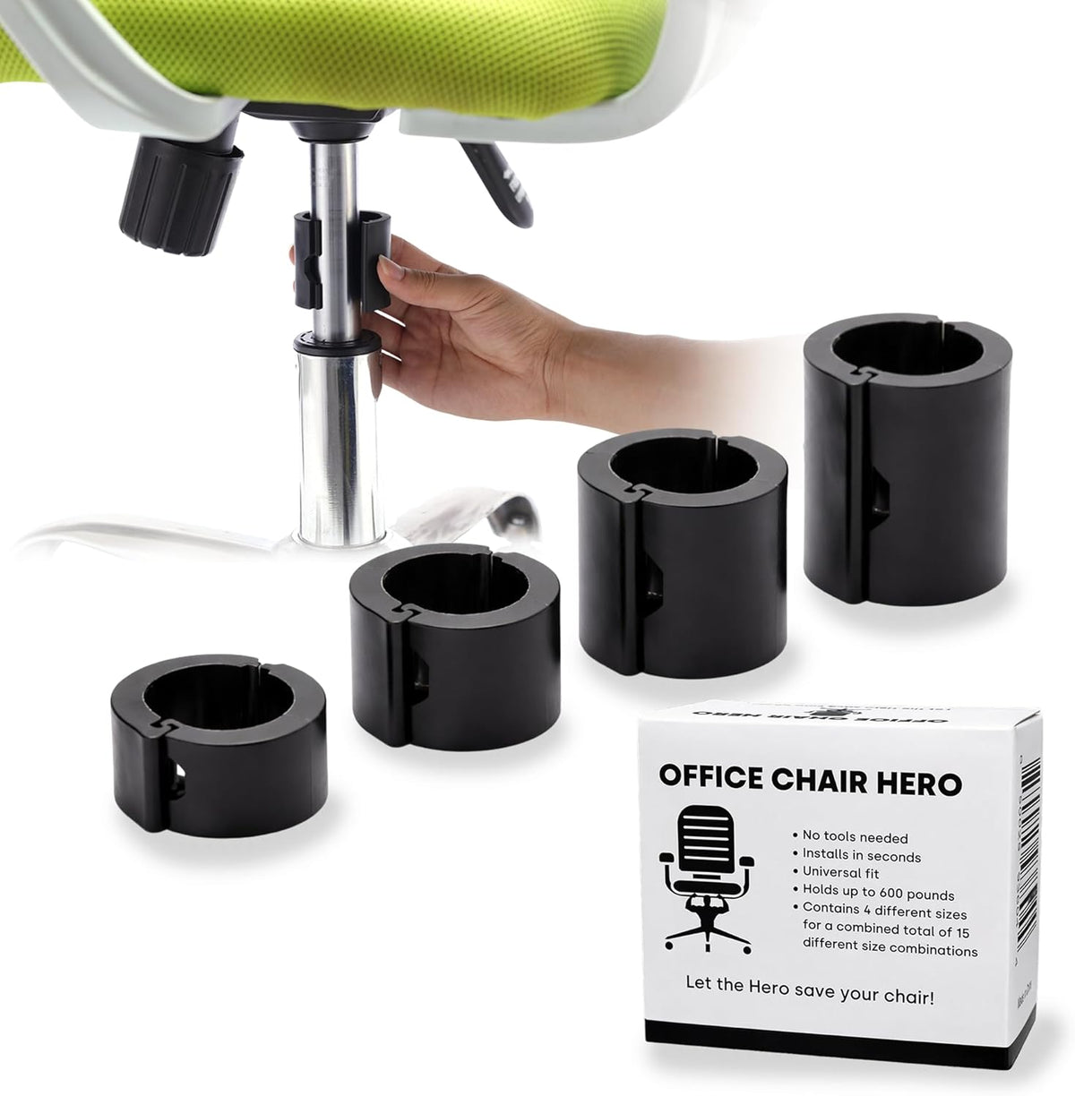 Office Chair Hero Clamp Sinking Fix for Gas Cylinder Piston