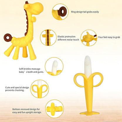 Baby Teething Toys 3-6 Months, Baby Chew Teether Toys