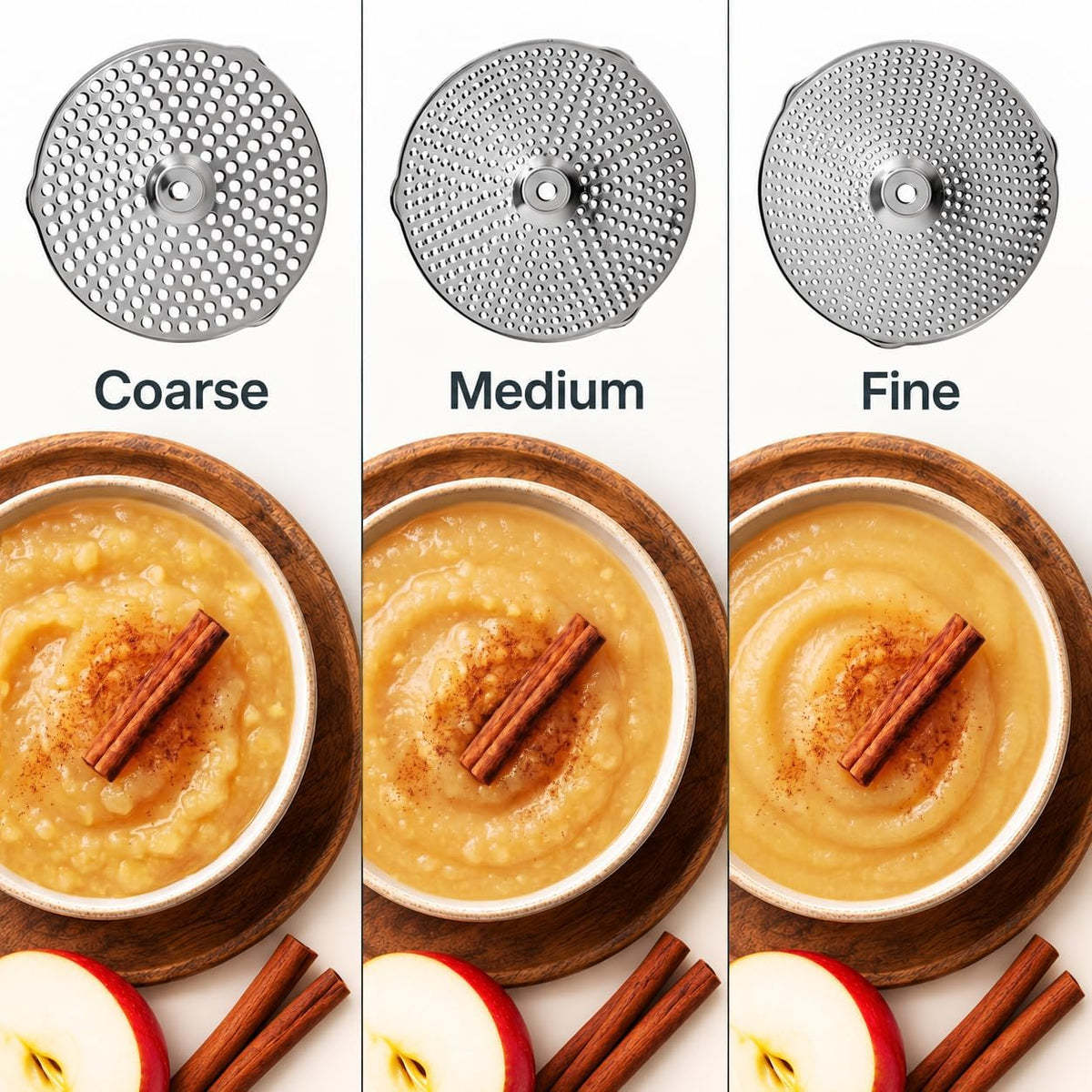 Hungry Artisan 3-Disc Food Mill for Applesauce, Tomato Sauce & Canning