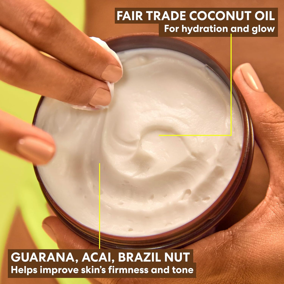 Firming Body Cream, Brazilian Coco Coconut Oil Formula (8.8 Fl Oz)