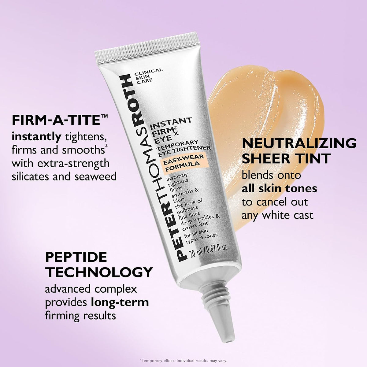 Peter Thomas Roth | Instant Firmx® Eye Temporary Eye Tightener Easy-Wear Formula | for Firming Under-Eye Bags & Wrinkles
