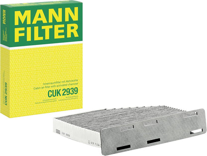 Mann-Filter CUK 2939 Cabin Filter with Activated Charcoal for Select Audi/Volkswagen Models