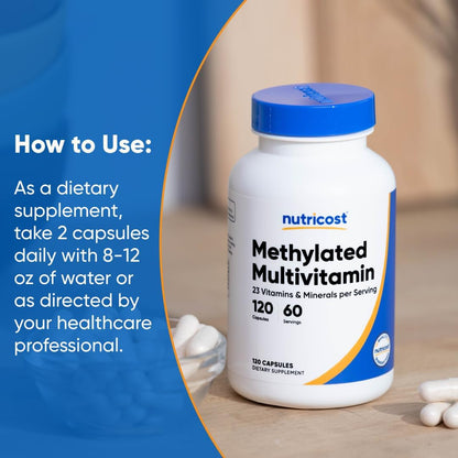 Methylated Multivitamin 120 Capsules, 60 Servings