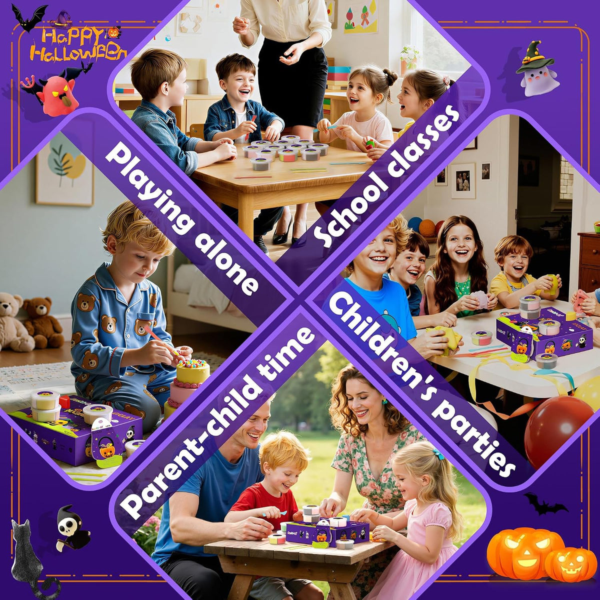 Air Dry Clay Kit, DIY Halloween Crafts, Modeling Clay for Kids