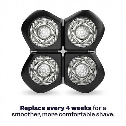 Official Replacement Blades for Flexseries Pro Head Shaver Kit - Refill Blades - High-Performance Blades for Smooth Shaving