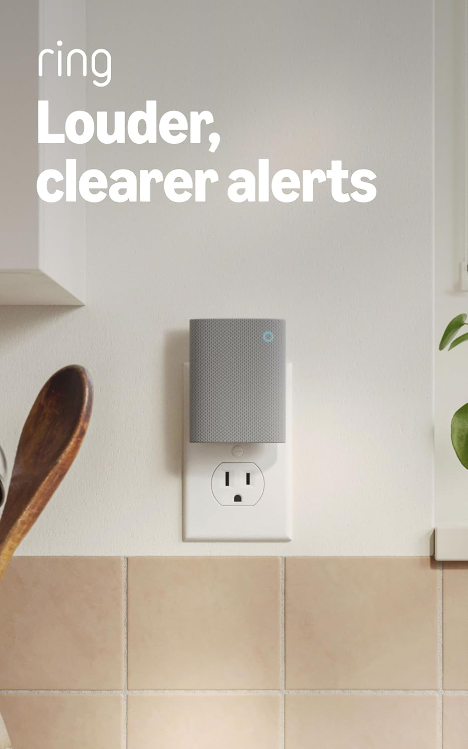 Chime — Enhanced Audio for Real-Time Alerts You Can Hear from Anywhere, Easy Plug-In Setup, Simple Wifi & Bluetooth Connectivity, Sleek Design, White