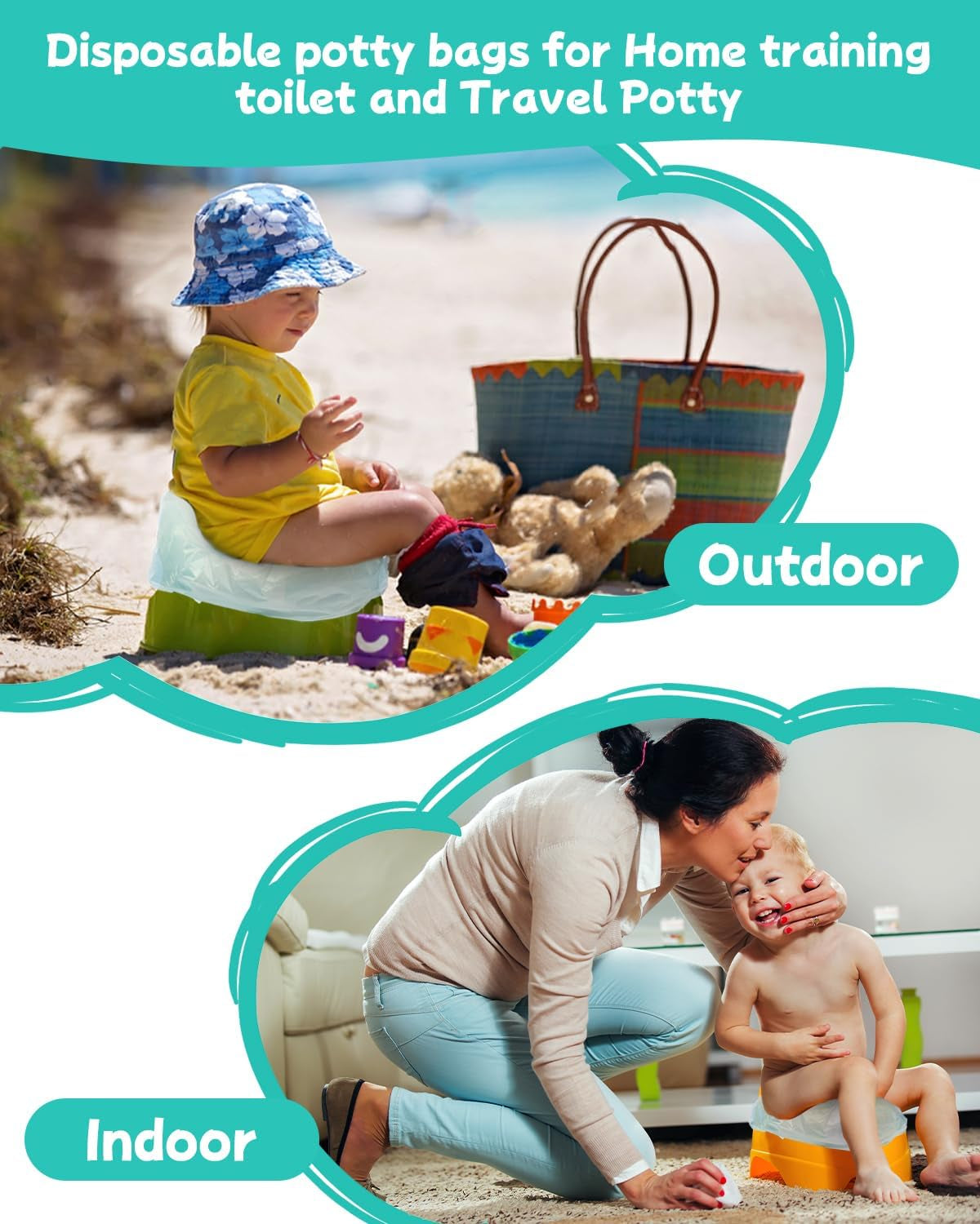 [36 Counts] Disposable Potty Liners for OXO Tot 2-In-1 Go Potty