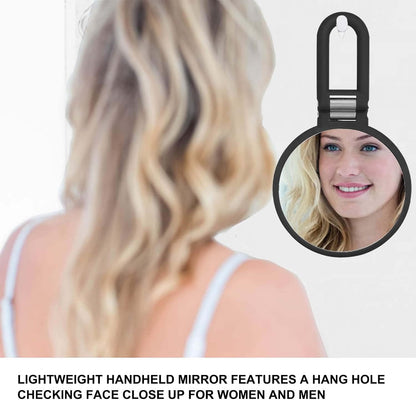 Magnifying Handheld Mirror Double Sided, 1X 20X Magnification Hand Mirrors, Travel Folding Hand Held Mirror, 360°Rotation Pedestal Makeup Vanity Mirror