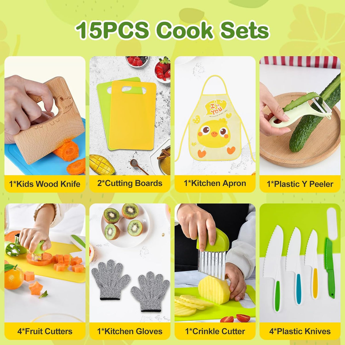 15PCS Montessori Kitchen Toys for Toddlers: Stocking Stuffers for Kids