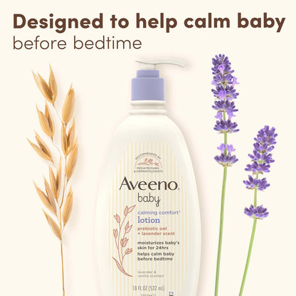 Aveeno Baby Calming Comfort Moisturizing Body Lotion, 18 Fl. Oz
