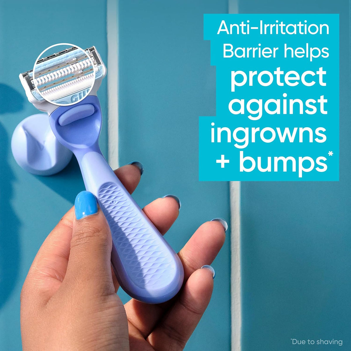 Intimate Grooming Women'S Razor for Pubic Hair and Skin, Bikini Razor, Handle + 3 Razor Refills