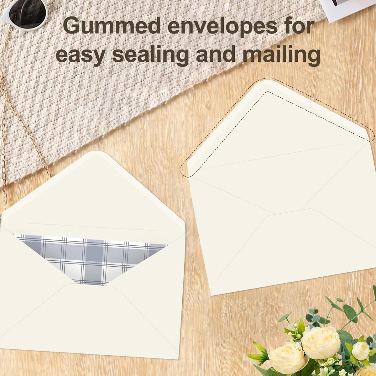 Thank You Cards Set of 30 with Envelopes and Stickers - Elegant Blank Cards