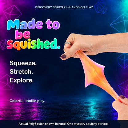 Polysquish Discovery Series - Blind Box- Mystery Squishy - Color Mixing Sensory Stress Relief Toy - Tactile Fidget - 16 Shape and Colour Combinations - Collectible, Educational, STEAM Play