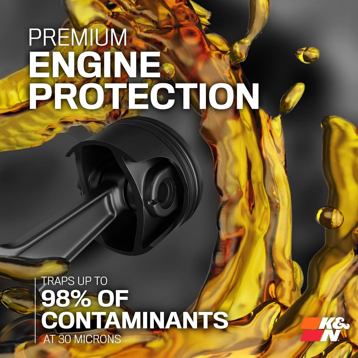 Motorcycle Oil Filter: High Performance, Premium, KN-138