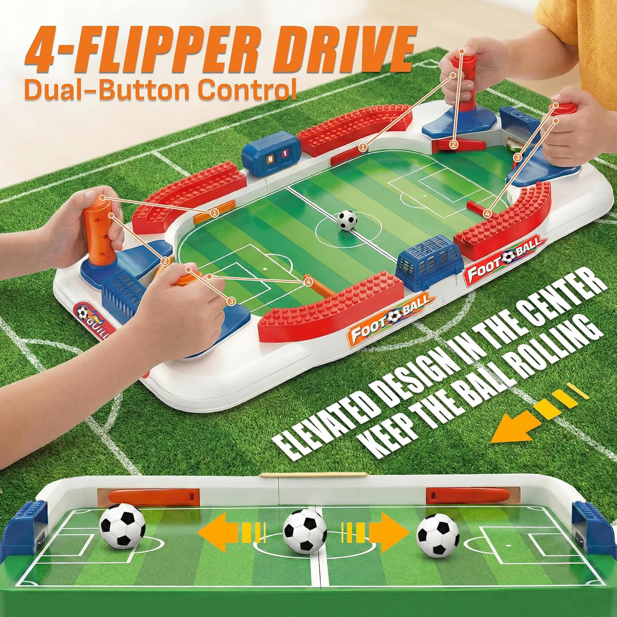Mini Foosball Table Toy Age 4-12, Soccer Board Games for Kids