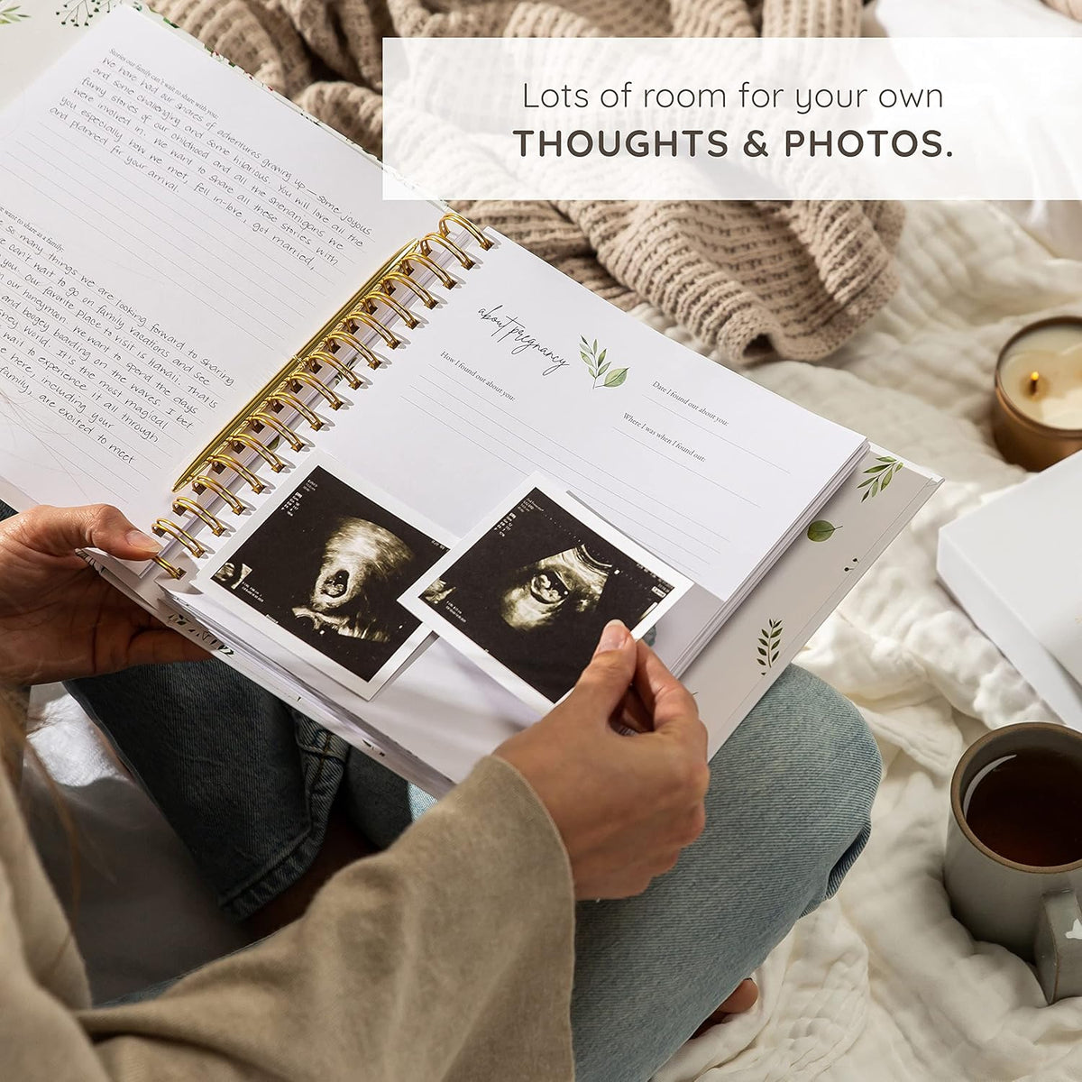 Keepsake Baby Memory Book – Timeless Gender Neutral First 5 Year Baby Book