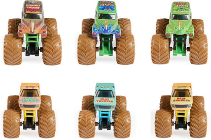 , Mystery Mudders 2-Pack Monster Trucks, Official 1:64 Die-Cast Vehicles, Wash to Reveal (Styles Will Vary), Kids Toys for Boys 3 and Up