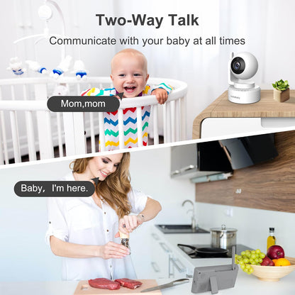 4.3'' Video Baby Monitor No Wifi, 30 Hours Battery