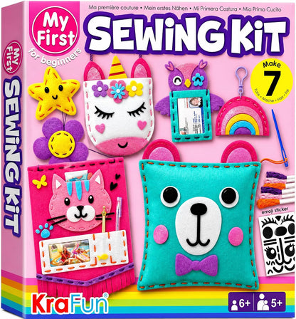 My First Sewing Kit for Kids Ages 6-12 | 7 Animal Dolls