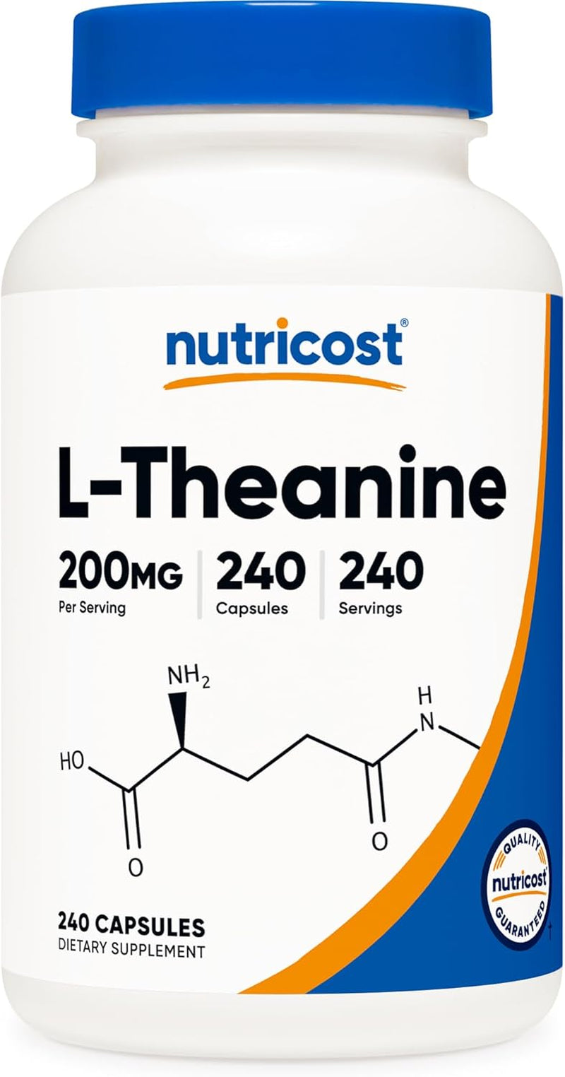 L-Theanine 200Mg, 240 Capsules - Double Strength