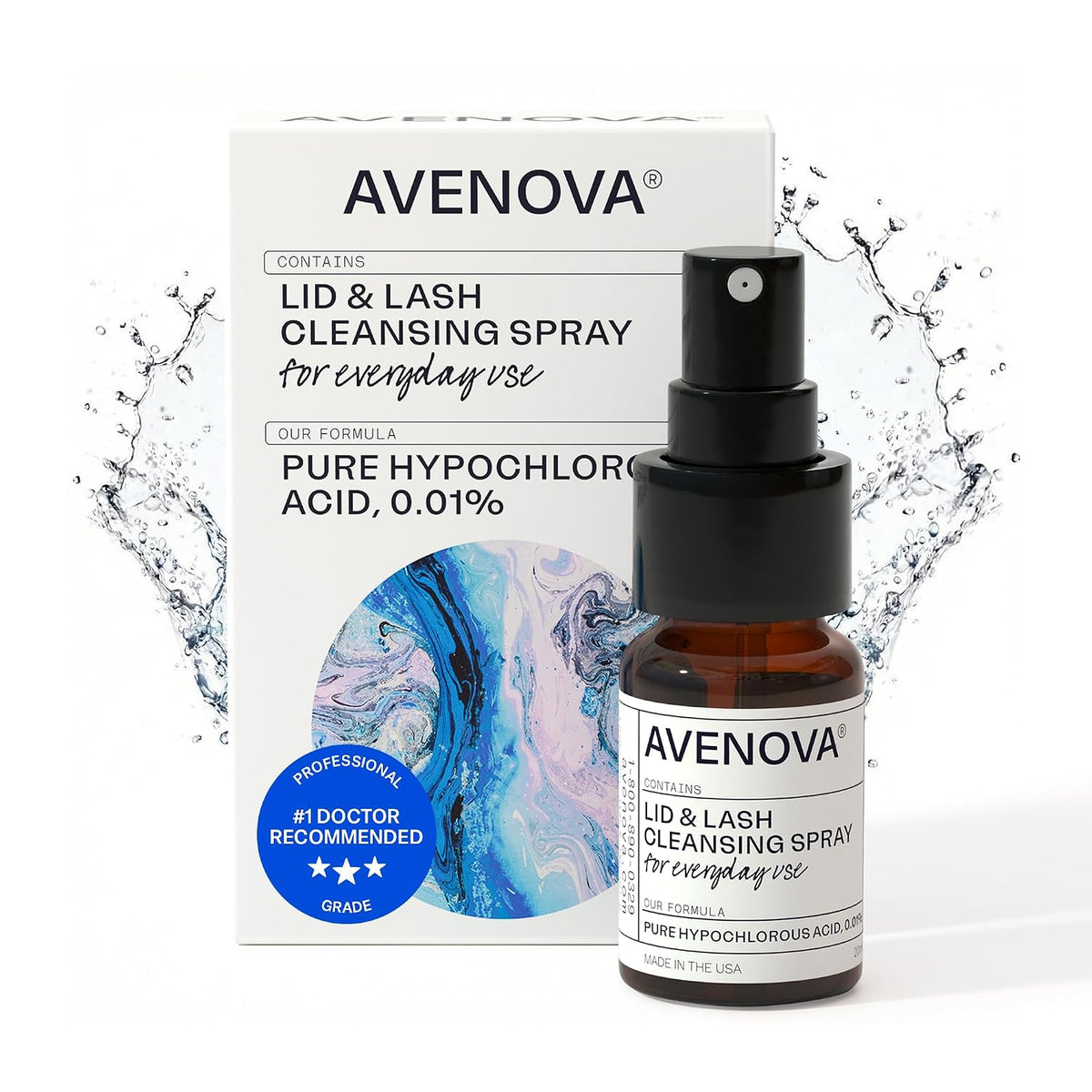 Eyelid Spray Cleanser for Lid & Lash, 20 Ml Bottle