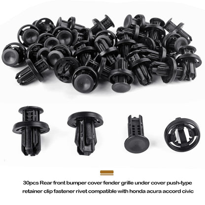 4 in 1 Bumper Fender Liner Clips Fits Honda CR-V Civic Acura Accord
