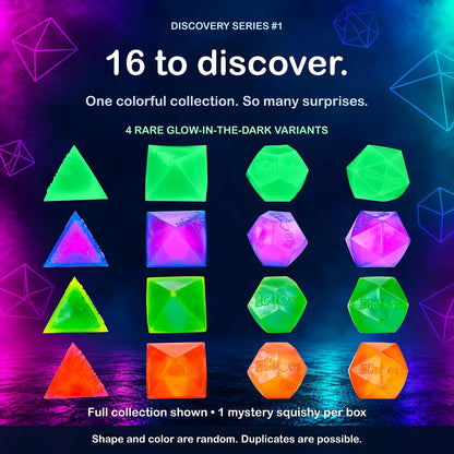 Polysquish Discovery Series - Blind Box- Mystery Squishy - Color Mixing Sensory Stress Relief Toy - Tactile Fidget - 16 Shape and Colour Combinations - Collectible, Educational, STEAM Play