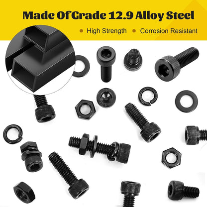 272PCS M5 Socket Screws Assortment Kit, M5X8/10/12/16/20/25/30/35 Mm