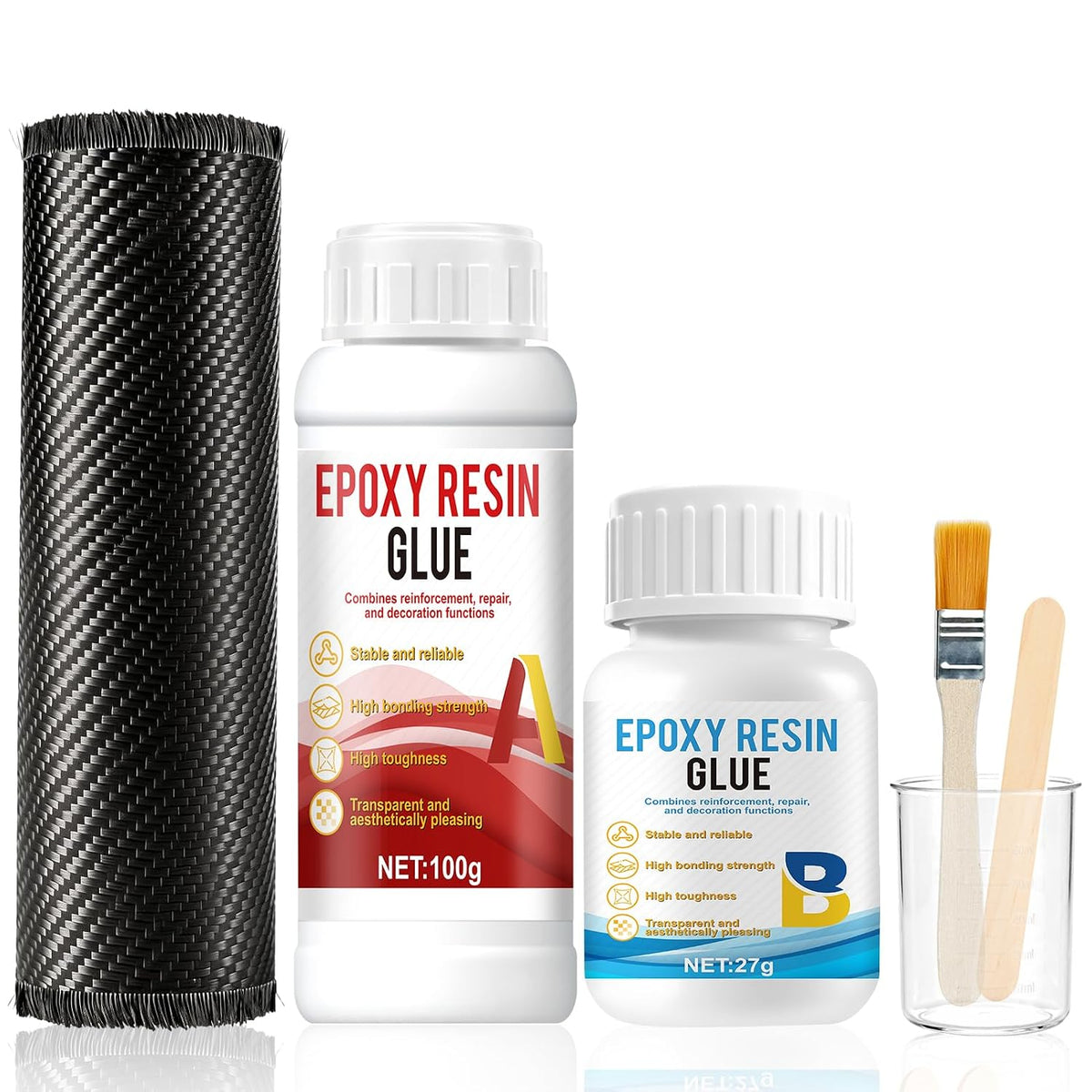Carbon Fiber Epoxy Repair Kit for Bikes & Cars