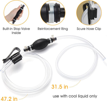 Gasoline Siphon Hose Pump, Hand Water Transfer Pump