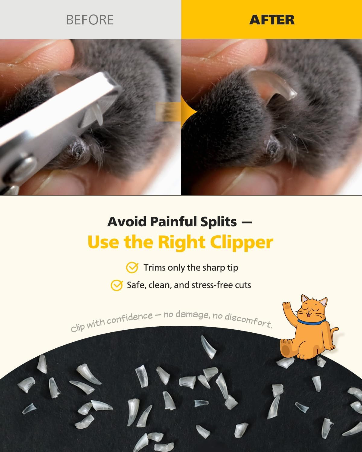 Cat Nail Clipper Trimmer for Indoor Cats, 2Mm Circular Cut Hole
