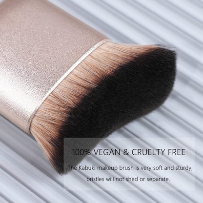 Self Tanner Brush  Body Makeup Brush for Flawless Leg Makeup, Kabuki Foundation Makeup Brush for Face & Body, Full Coverage Tanning Blend Applicator for Self Tanner, Bronzer & Lotion Tan Mousse