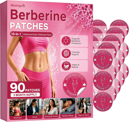 GLPLUS-1 Patches,Berberine Patches for Women & Men, Moringa Berberine Patch