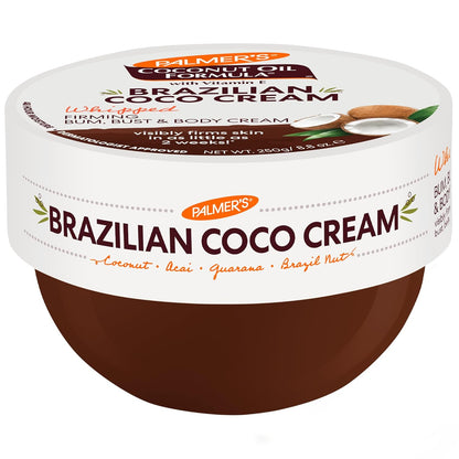 Firming Body Cream, Brazilian Coco Coconut Oil Formula (8.8 Fl Oz)