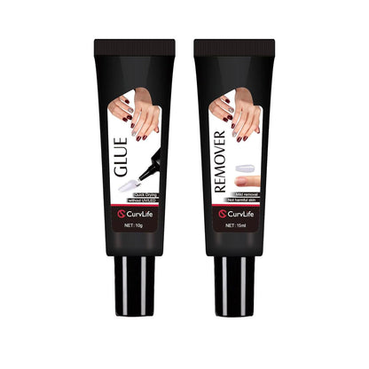 10G Semi Solid Nail Glue for Press Ons with 15Ml Nail Glue Remover