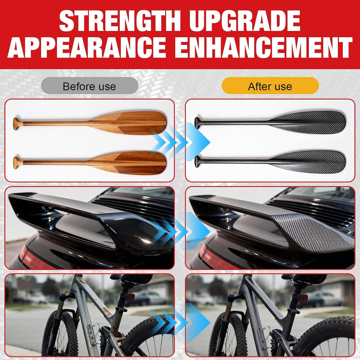 Carbon Fiber Epoxy Repair Kit for Bikes & Cars