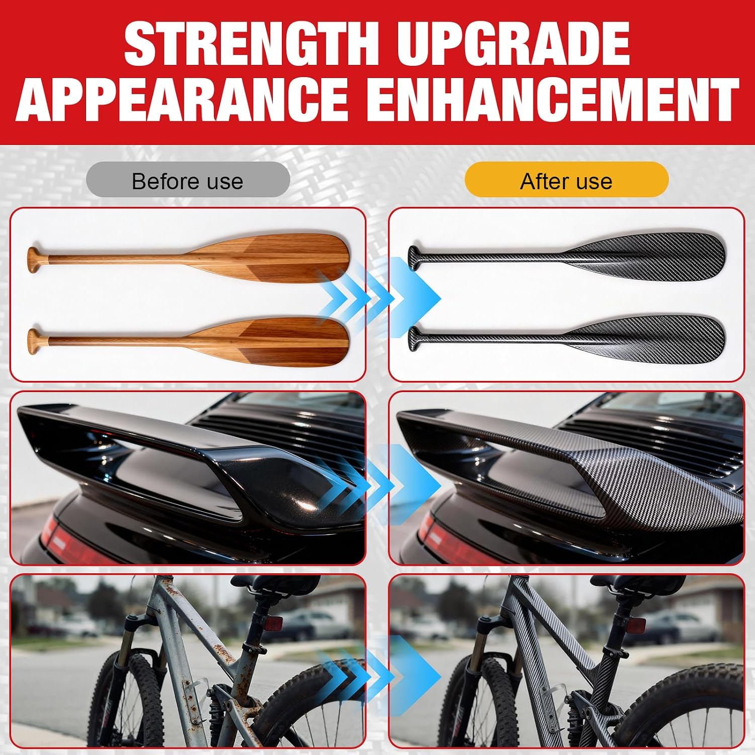 Carbon Fiber Epoxy Repair Kit for Bikes & Cars