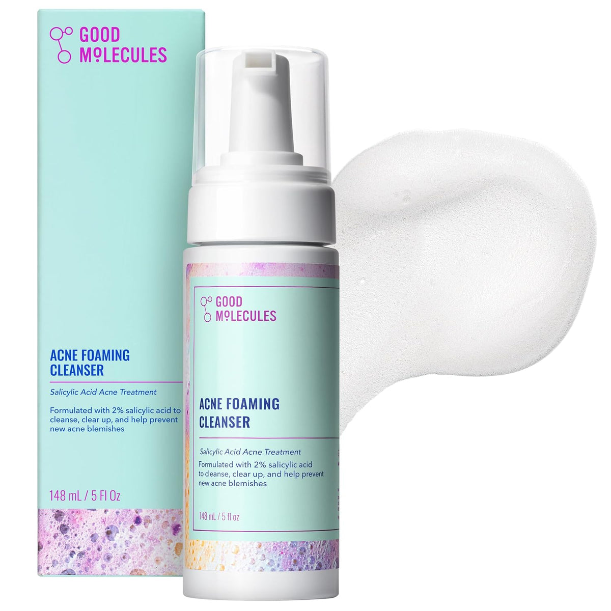 Acne Foaming Cleanser, 2% Salicylic Acid, 5 Fl Oz