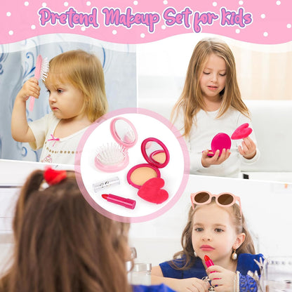 Play Purse with Watch, Phone, Pretend Play Toys for Girls Ages 3-8