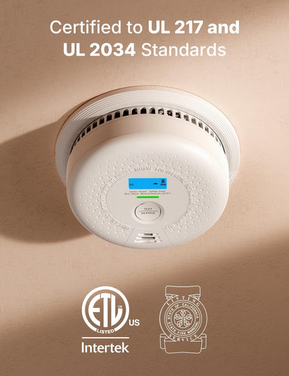 Smoke Detector and Carbon Monoxide Detector, SC01, 1-Pack
