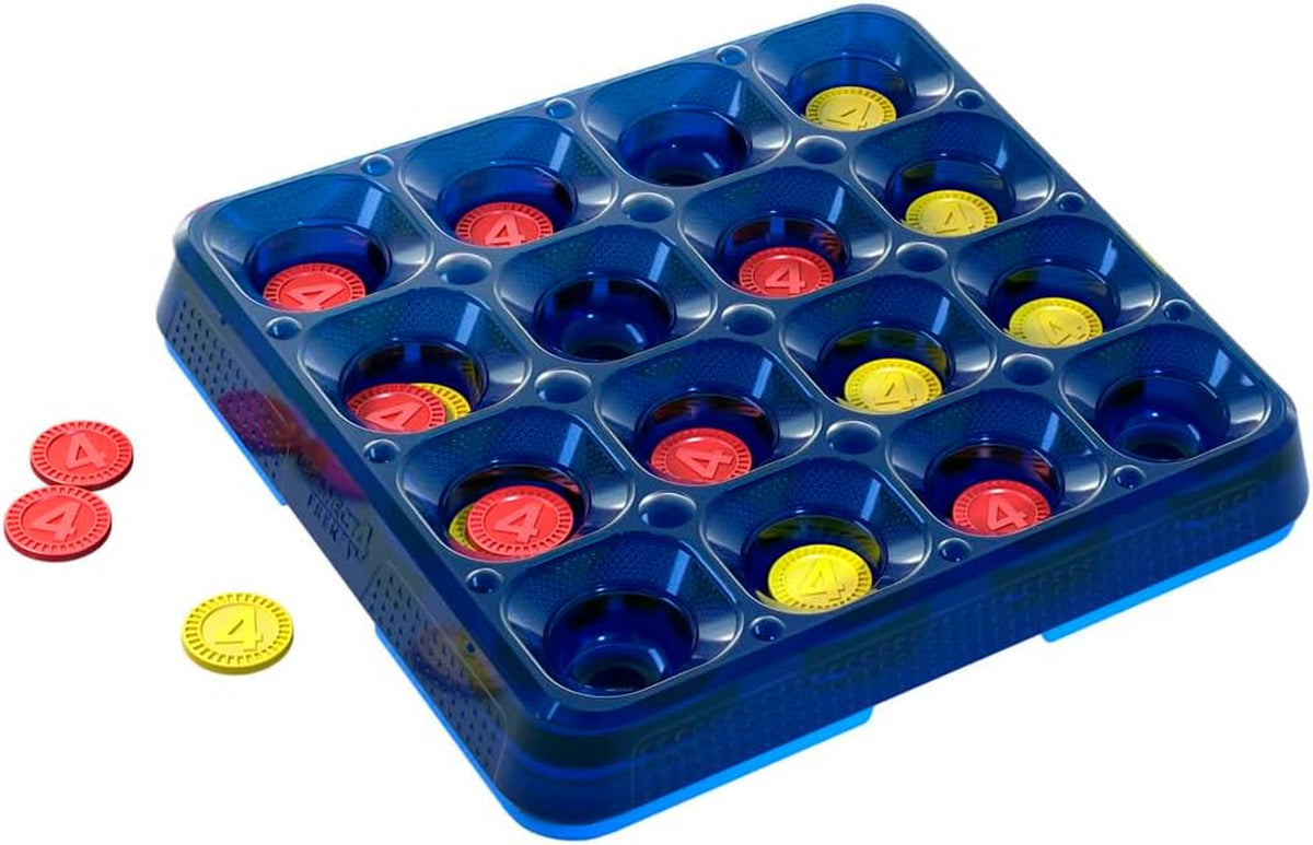 Connect 4 Frenzy Game | Bounce Discs 4 the Win | Family Party Games for Kids, Teens, and Adults | Ages 8+ | 2 to 6 Players | 10 Mins. | Portable Games