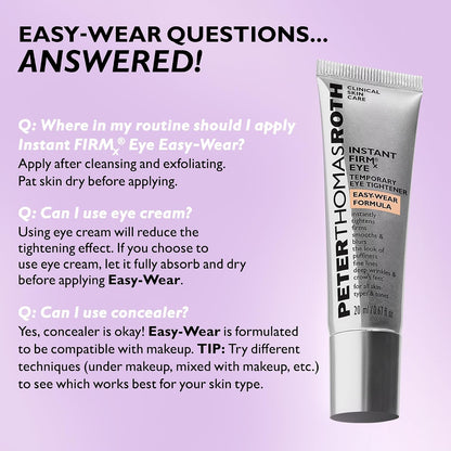 Peter Thomas Roth | Instant Firmx® Eye Temporary Eye Tightener Easy-Wear Formula | for Firming Under-Eye Bags & Wrinkles