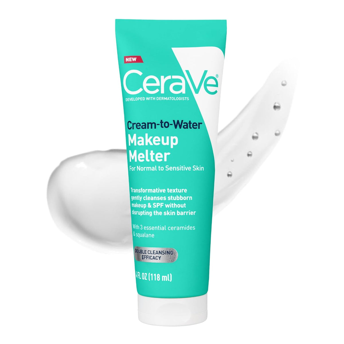 Cream-To-Water Makeup Melter, Facial Cleanser for Makeup Removal,4Oz