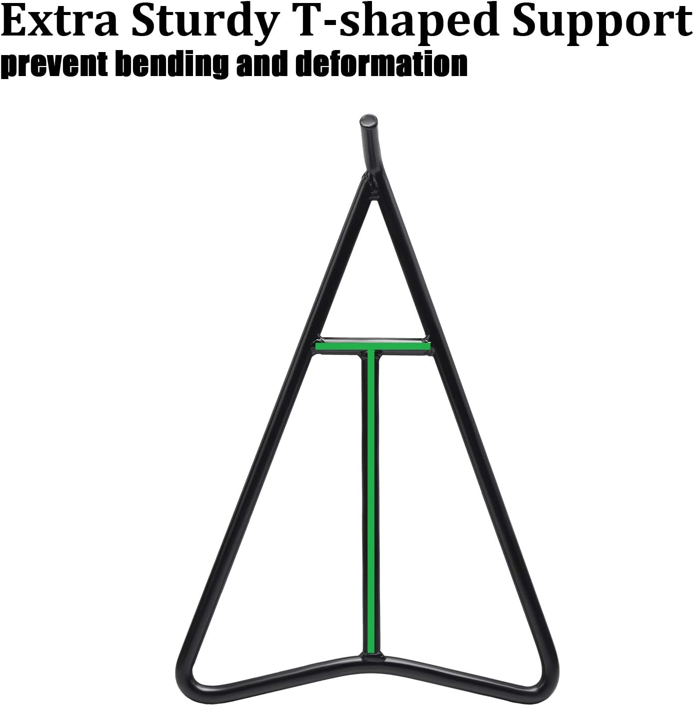 Triangle Stand for Dirt Bike, Solid Steel Structure Dirt Bike Stand, Universal for 80-500Cc Supermoto Motocross Enduro Pit Bike-Black