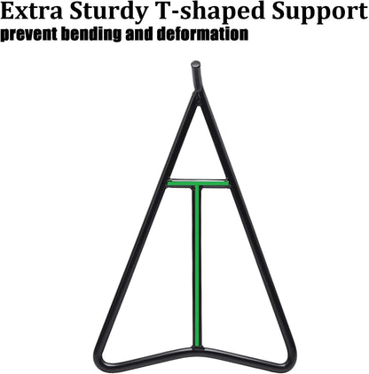 Triangle Stand for Dirt Bike, Solid Steel Structure Dirt Bike Stand, Universal for 80-500Cc Supermoto Motocross Enduro Pit Bike-Black