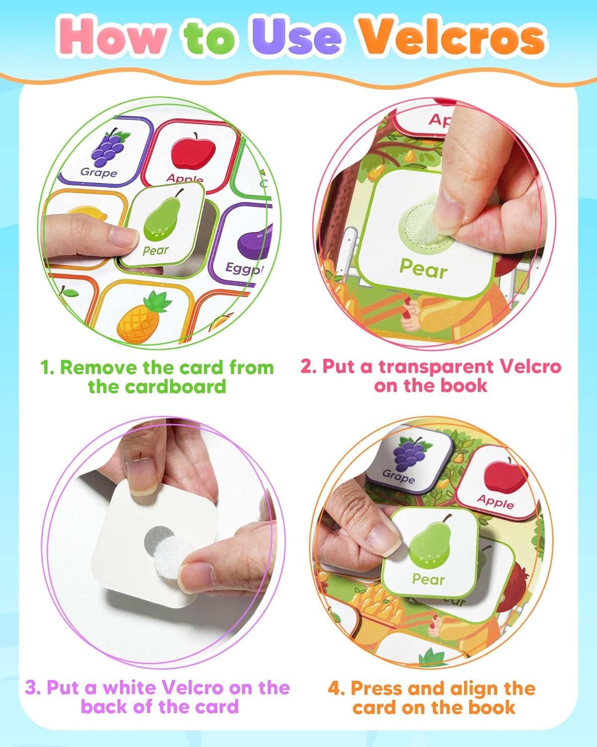 Montessori Busy Book, Learning Educational Toys for 3 4 5 Year Old Gift