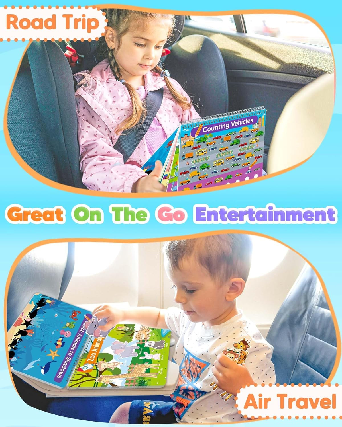 Montessori Busy Book, Learning Educational Toys for 3 4 5 Year Old Gift