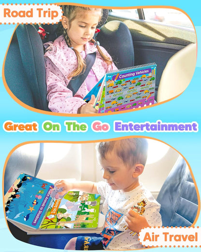 Montessori Busy Book, Learning Educational Toys for 3 4 5 Year Old Gift