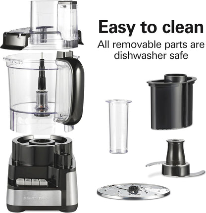 12 Cup Stack & Snap Food Processor and Vegetable Chopper
